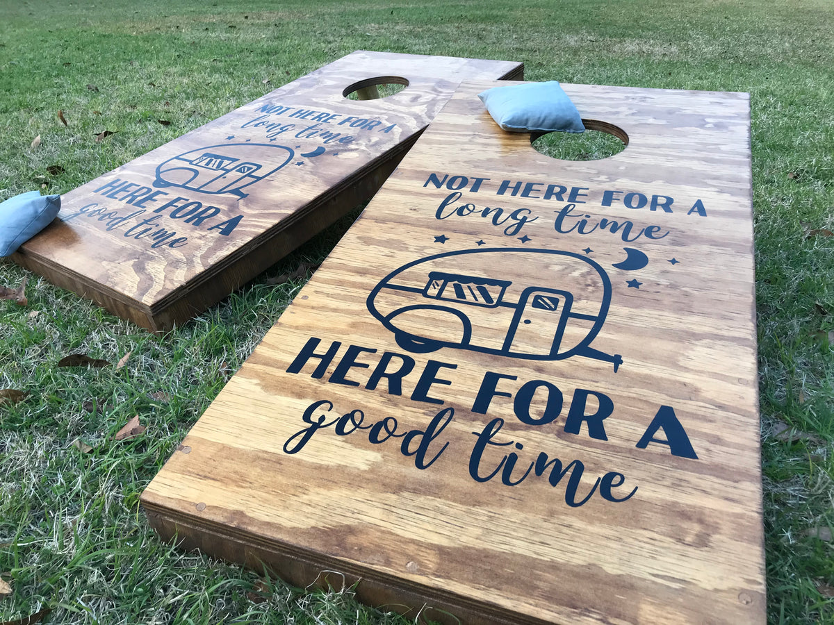 Divided House Cornhole Set With Bean Bags – Cornhole By Blake