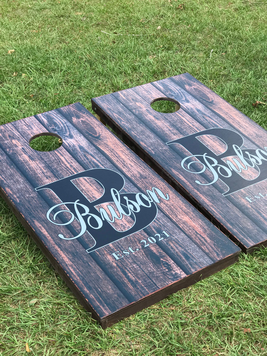 Divided House Cornhole Set With Bean Bags – Cornhole By Blake