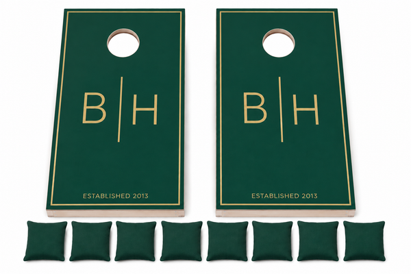Wedding Guestbook Cornhole Set With Bean Bags