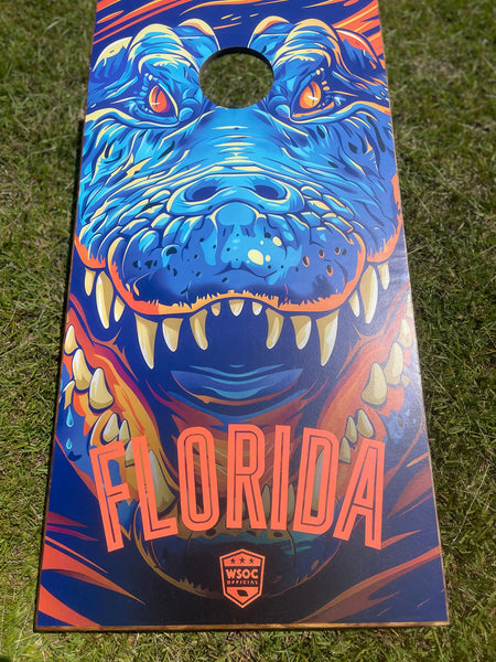 Gators Cornhole Set With Bean Bags