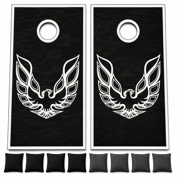 Custom Firebird Cornhole Set With Bean Bags