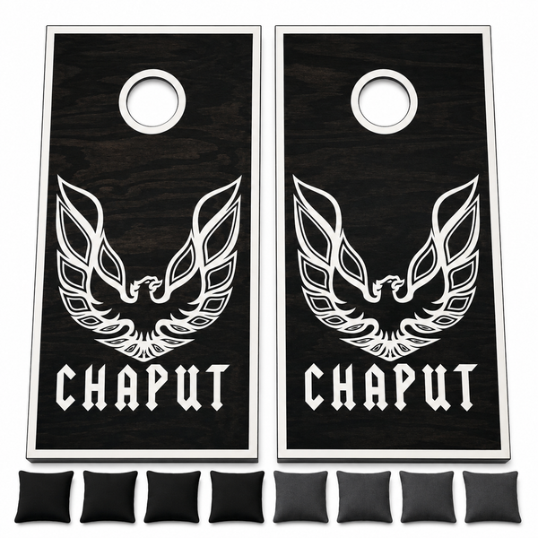 Custom Firebird Cornhole Set With Bean Bags