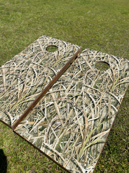 Duck Blind Camo Cornhole Set With Bean Bags
