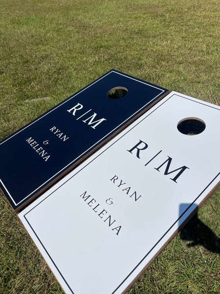 Wedding Cornhole Set With Bean Bags