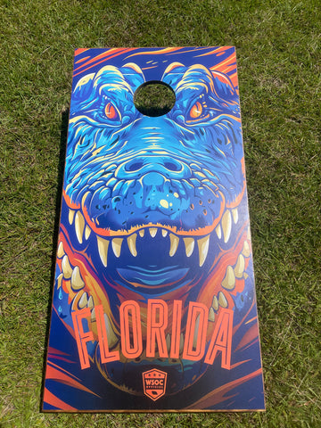 Gators Cornhole Set With Bean Bags