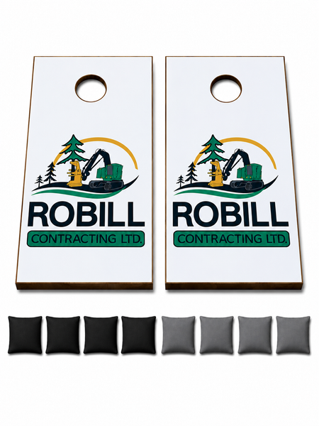 Business Logo Cornhole Set With Bean Bags