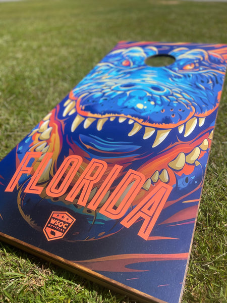 Gators Cornhole Set With Bean Bags