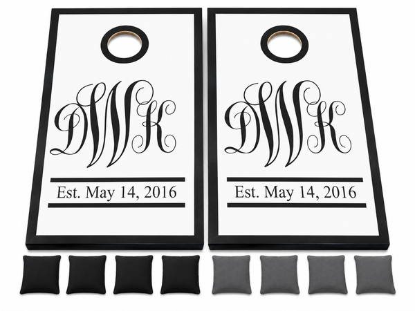 Custom Cornhole Set With Bean Bags