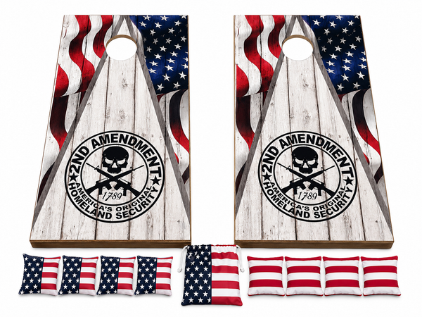 2nd Amendment Cornhole Set With Bean Bags