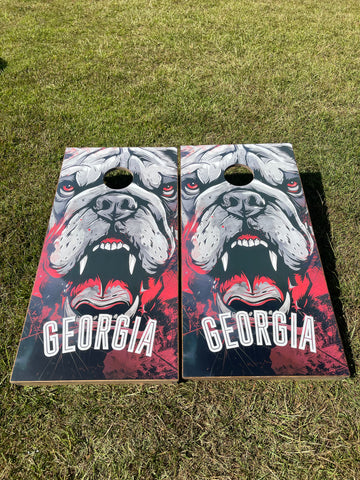 Bulldogs Cornhole Set With Bean Bags