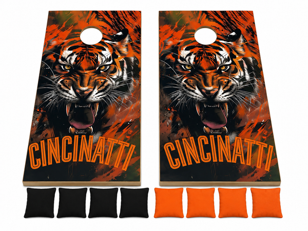 Cincinnati Cornhole Set With Bean Bags