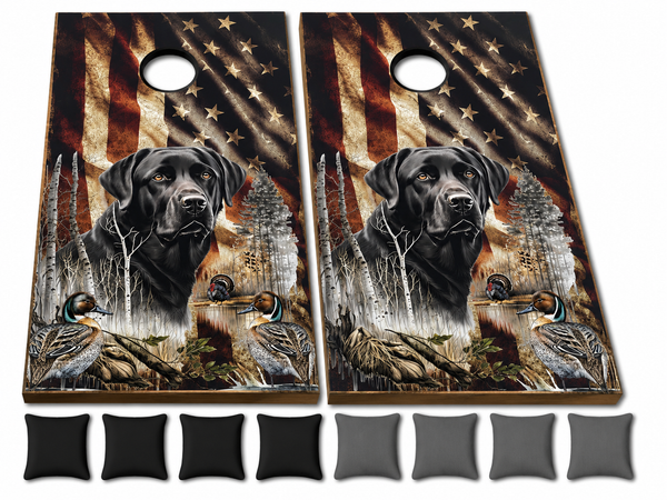 Hunting Dog Cornhole Set With Bean Bags