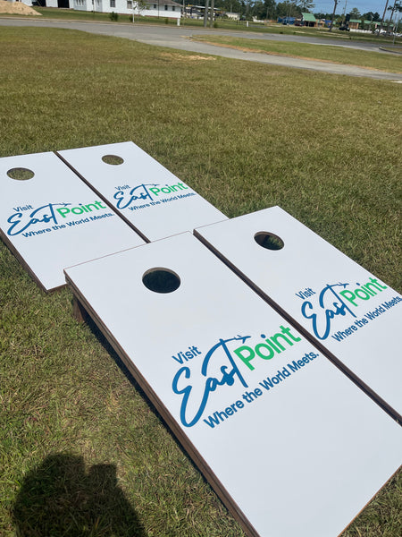 Business Logo Cornhole Set With Bean Bags