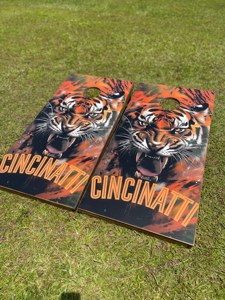 Cincinnati Cornhole Set With Bean Bags