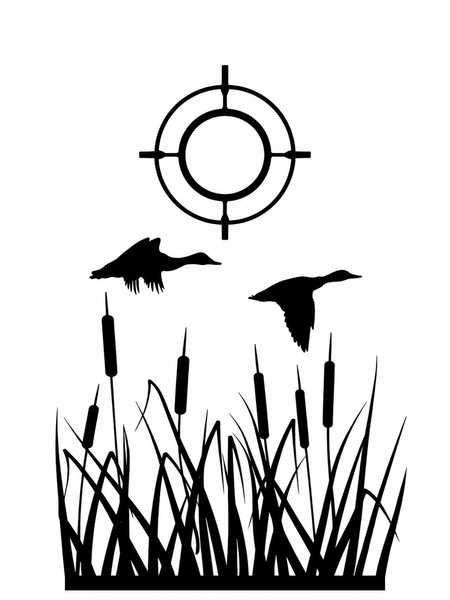 Duck Silhouette Decal Set