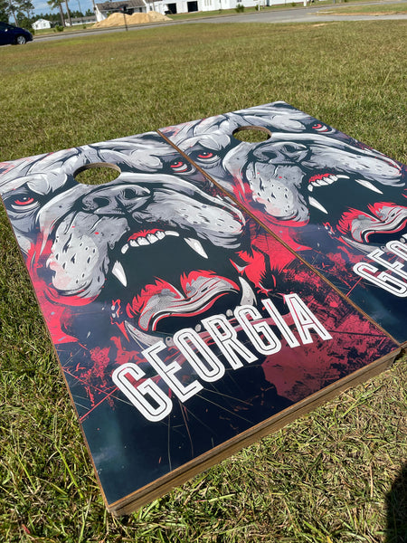 Bulldogs Cornhole Set With Bean Bags