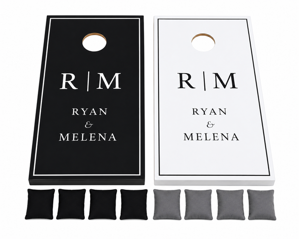Wedding Cornhole Set With Bean Bags