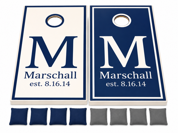 Personalized Cornhole Set With Bean Bags