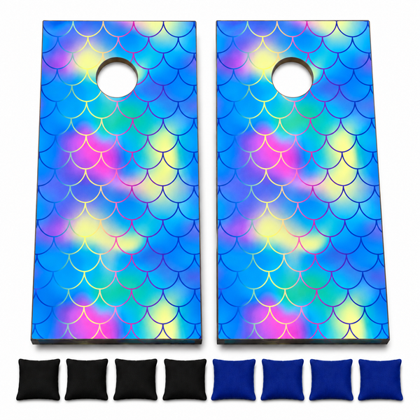 Mermaid Cornhole Set With Bean Bags
