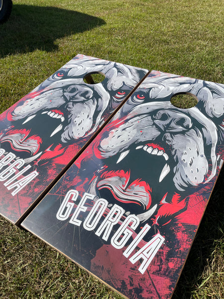 Bulldogs Cornhole Set With Bean Bags
