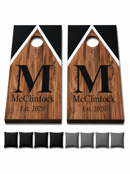 Personalized Cornhole Set With Bean Bags