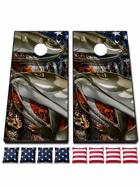 Catfish Cornhole Set With Bean Bags