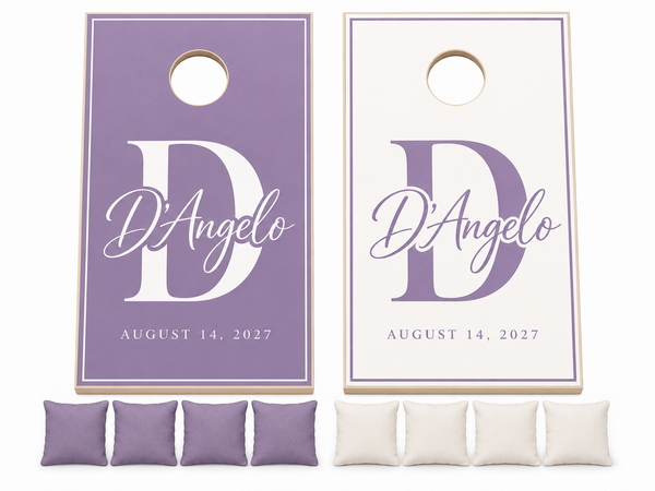 Wedding Cornhole Set With Bean Bags