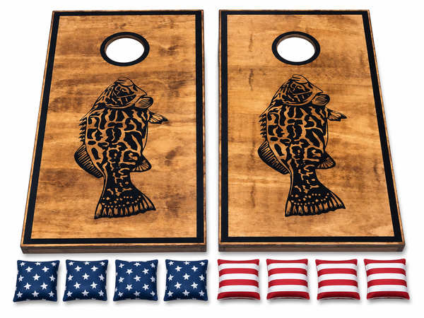 Grouper Cornhole Set With Bean Bags