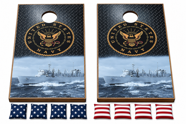 United States Navy Cornhole Set With Bean Bags