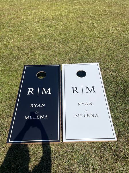 Wedding Cornhole Set With Bean Bags
