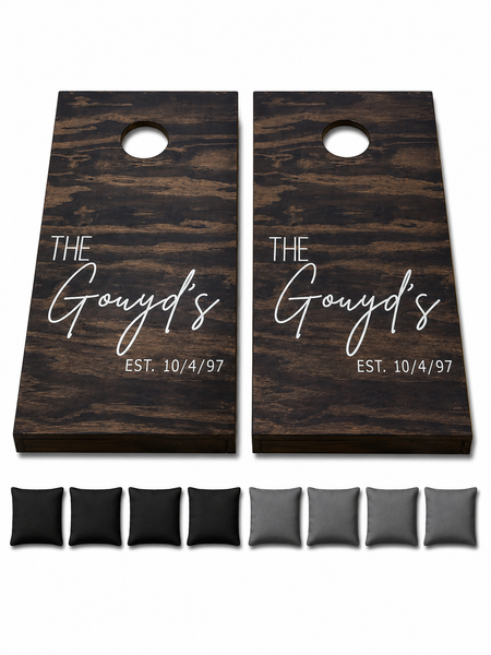 Wedding Cornhole Set With Bean Bags