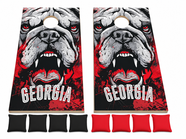 Bulldogs Cornhole Set With Bean Bags