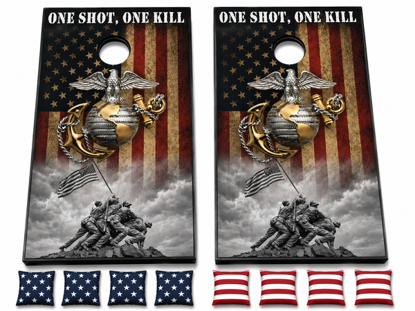 US Marines Cornhole Set With Bean Bags
