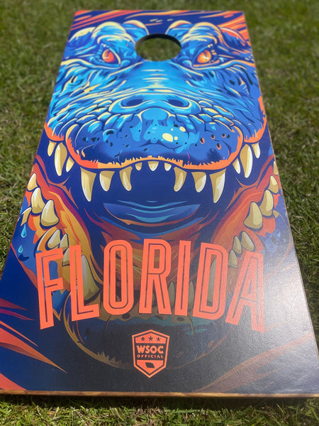 Gators Cornhole Set With Bean Bags