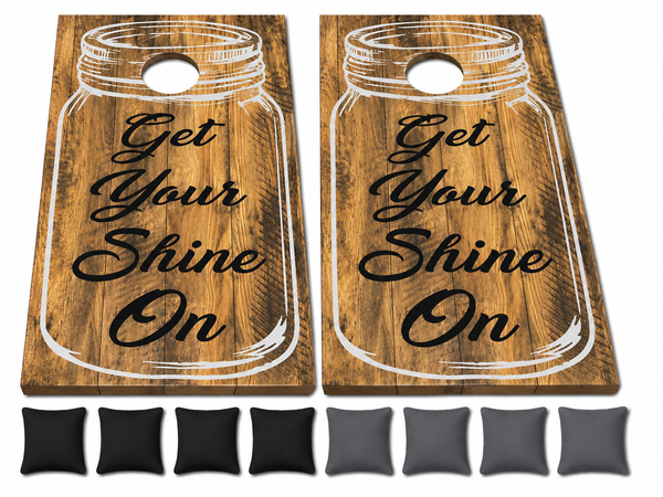 Get Your Shine On Cornhole Set With Bean Bags