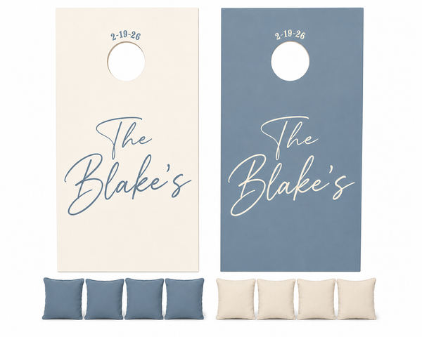 Wedding Guestbook Cornhole Set With Bean Bags
