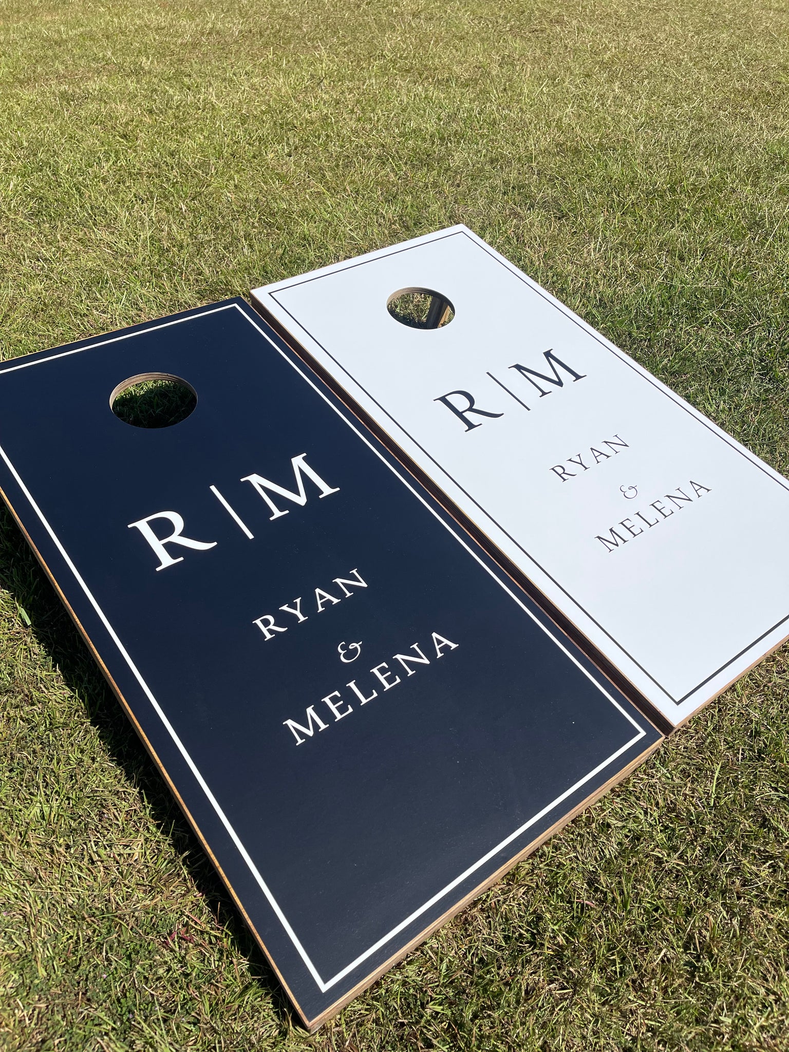 Wedding Cornhole Set With Bean Bags