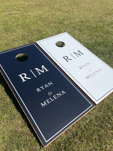 Wedding Cornhole Set With Bean Bags