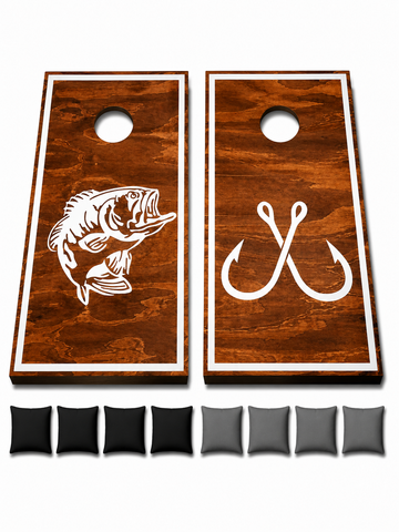 Hunting & Fishing Cornhole Set With Bean Bags – Cornhole By Blake