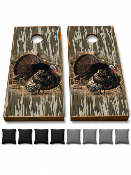 Turkey Bottomland Camo Cornhole Set With Bean Bags