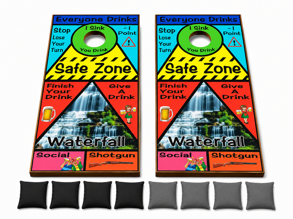 Waterfall Drinking Cornhole Set
