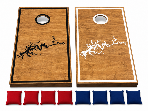Custom Lake Cornhole Set With Bean Bags