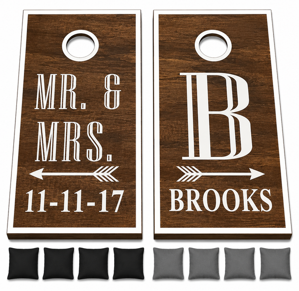 Personalized Cornhole Set With Bean Bags