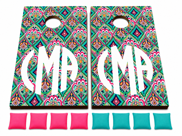 Personalized Cornhole Set With Bean Bags