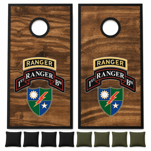 Army Ranger Cornhole Set With Bean Bags