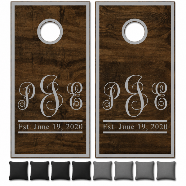 Personalized Cornhole Set With Bean Bags