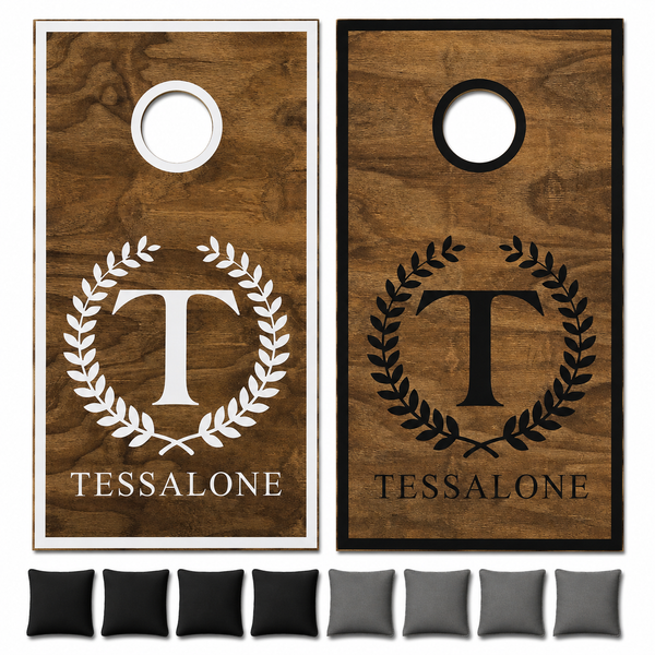 Personalized Cornhole Set With Bean Bags