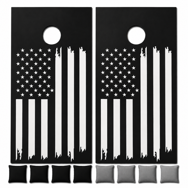 USA Flag Cornhole Set With Bean Bags