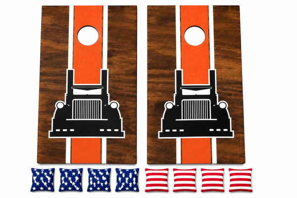 Semi Truck Cornhole Set With Bean Bags