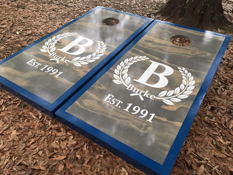 Custom Cornhole Set With Bean Bags Cornhole By Blake